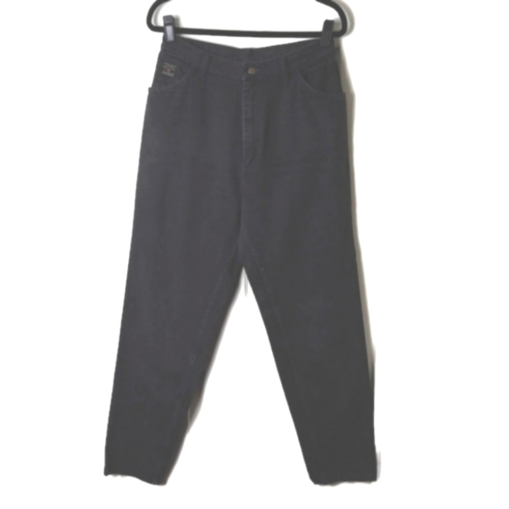 Wrangler Vintage Women's Size 14 Black High Rise Mom Jeans